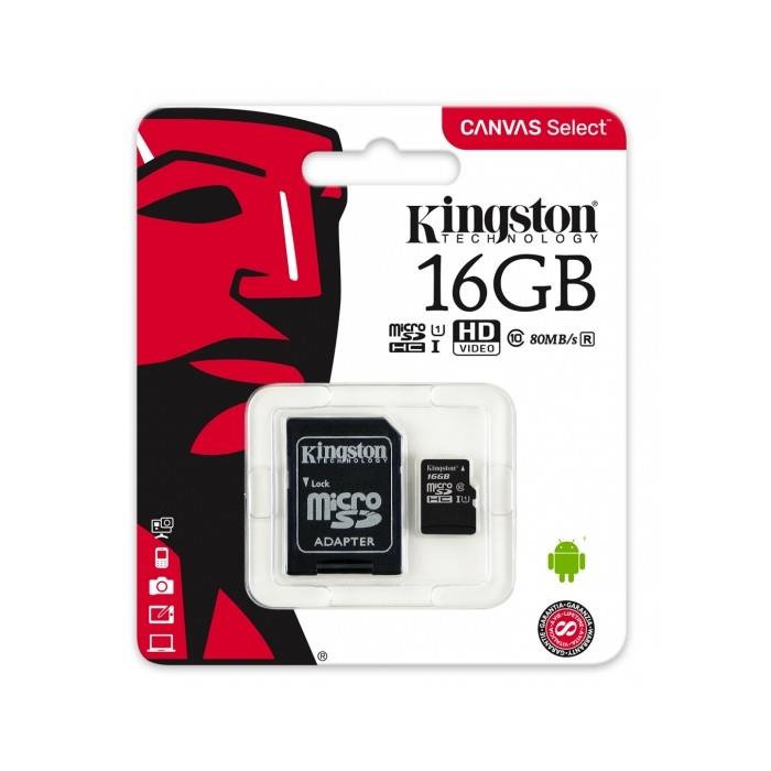 KINGSTON Memoria micro SD 16 GB Kingston SDCS